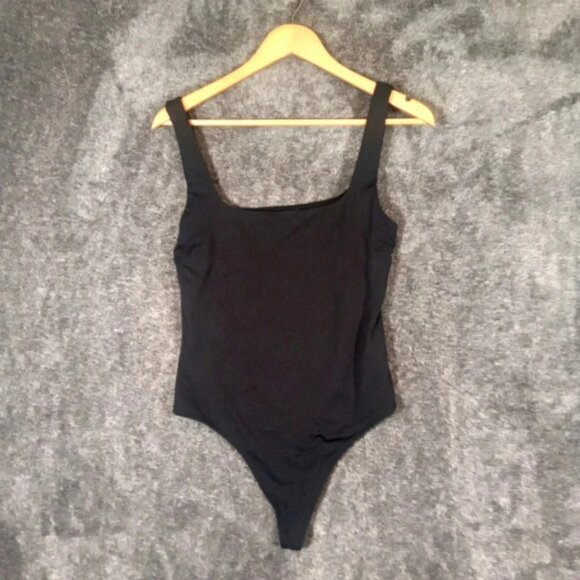 Babaton aritza bodysuit or swimsuit thong style black size large - Picture 1 of 7